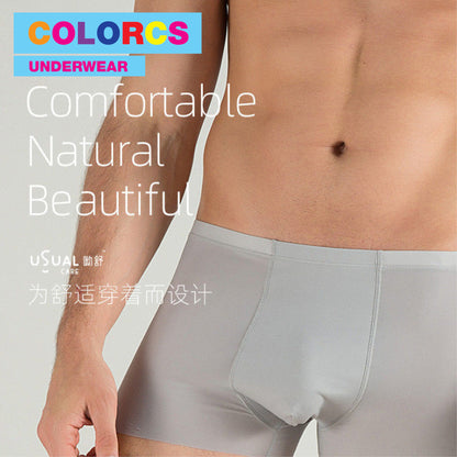 Colorcs [Ready Stock] Breathable Simple Classic Comfy Soft Seamless Boxer / Petinju Lancar Lembut Selesa / 舒适透气贴身内裤