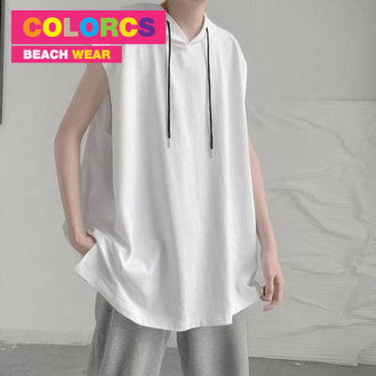 Colorcs [Ready Stock] Thin K-Pop Korean Style Fashion Plain Color Hoodie | Warna Kosong Fesyen K-Pop Nipis Gaya Korea |  薄款K-Pop韓風時尚素色連帽衛衣