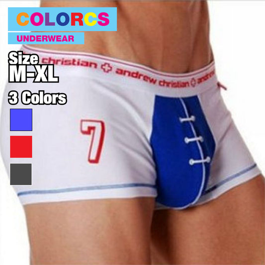 Colorcs [Ready Stock] [Size M-XL] Andrew Christian Soccer / Baseball Player Design Style Boxer