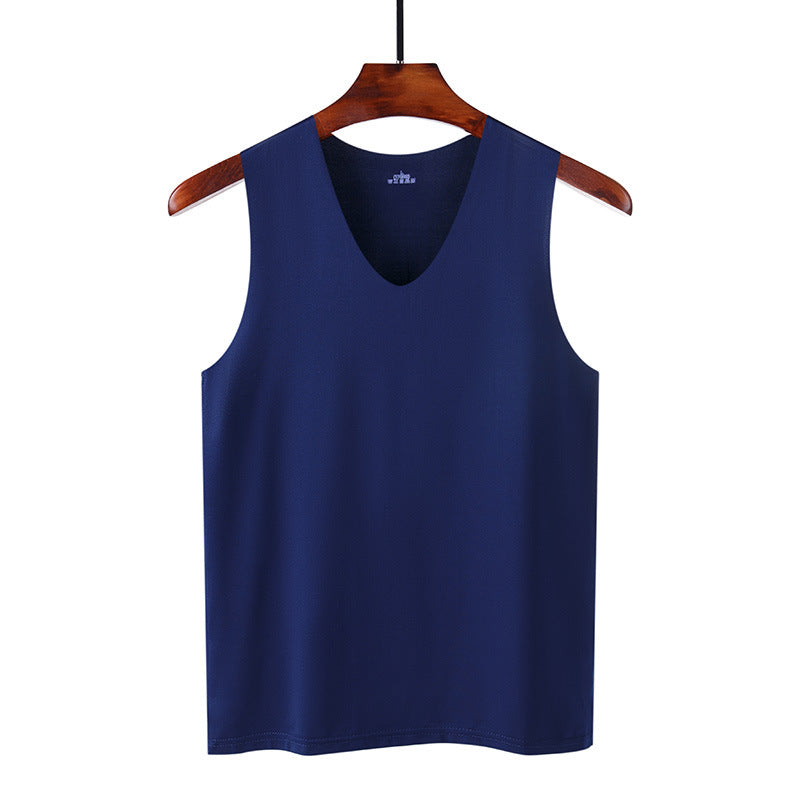 Colorcs [Ready Stock] [M-5XL] Ice Silk Stretchable Thin fast dry plain color Singlet | Cepat Kering & Nipis | 弹性薄快干吸汗背心