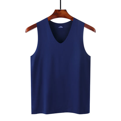 Colorcs [Ready Stock] [M-5XL] Ice Silk Stretchable Thin fast dry plain color Singlet | Cepat Kering & Nipis | 弹性薄快干吸汗背心