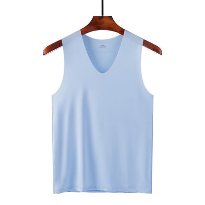 Colorcs [Ready Stock] [M-5XL] Ice Silk Stretchable Thin fast dry plain color Singlet | Cepat Kering & Nipis | 弹性薄快干吸汗背心