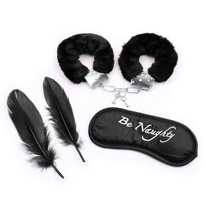 Colorcs [Rady Stocks] BDSM Beginner Premium Set 3-in-1 Set Eyeshade handcuff Feather/ 3in1 set Bulu gari penutup mata / 眼罩手铐羽毛套装