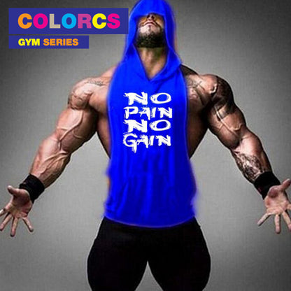 Colorcs [Ready Stock] Gym Series Sexy Hoodie Side wide open No Pain No Gain Print design, Gym Series Sexy Hoodie Side reka bentuk No Pain No Gain Print terbuka lebar, 健身房系列性感連帽衫側開設計