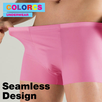 Colorcs [Ready Stock] Breathable Simple Classic Comfy Soft Seamless Boxer / Petinju Lancar Lembut Selesa / 舒适透气贴身内裤