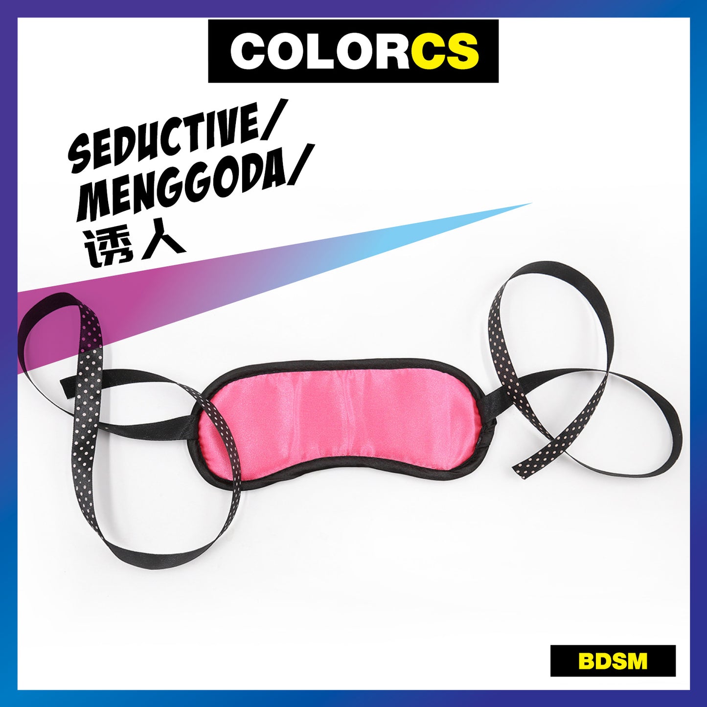 Colorcs [Ready Stocks] BDSM Premium 3-in-1 Set Diva Set Blindfold Handcuff Tassel whip Penutup Mata Gari Sebat 眼罩 手铐 手鞭