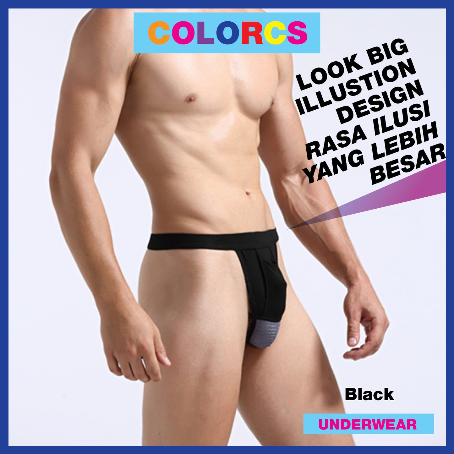Colorcs [Ready Stock] Super Sexy Special Design G-String | Jockstrap Lelaki Rekaan Bergaya Super Seksi G-String | 超性感設計G-String内褲
