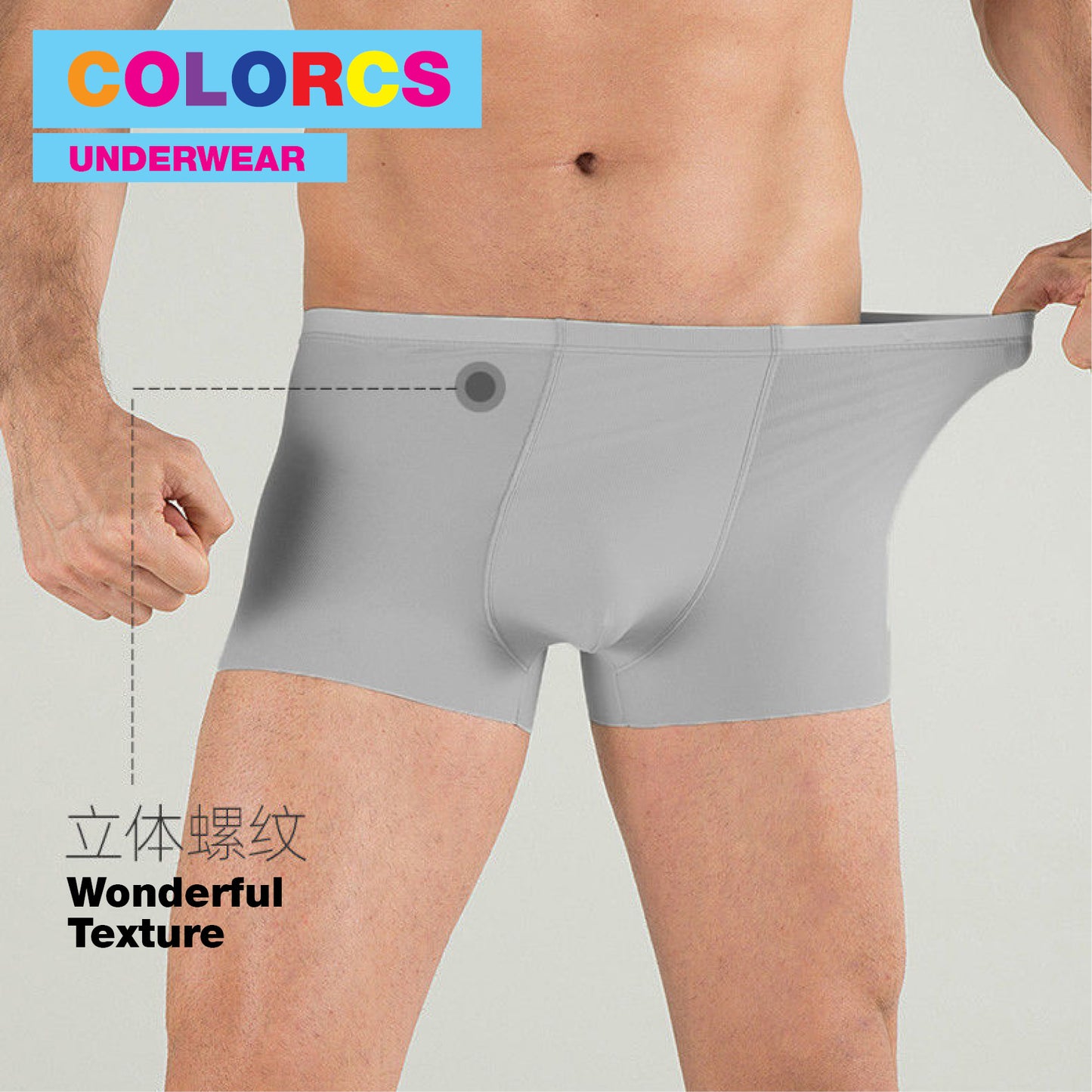 Colorcs [Ready Stock] Breathable Simple Classic Comfy Soft Seamless Boxer / Petinju Lancar Lembut Selesa / 舒适透气贴身内裤