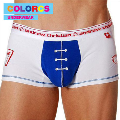 Colorcs [Ready Stock] [Size M-XL] Andrew Christian Soccer / Baseball Player Design Style Boxer