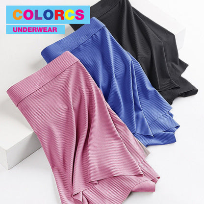 Colorcs [Ready Stock] Breathable Simple Classic Comfy Soft Seamless Boxer / Petinju Lancar Lembut Selesa / 舒适透气贴身内裤