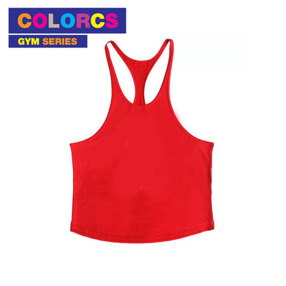 Colorcs [Ready Stocks] Gym Series Fitness Sexy Man Singlet in Plaint Color Tank Top 健身系列男士性感背心纯色