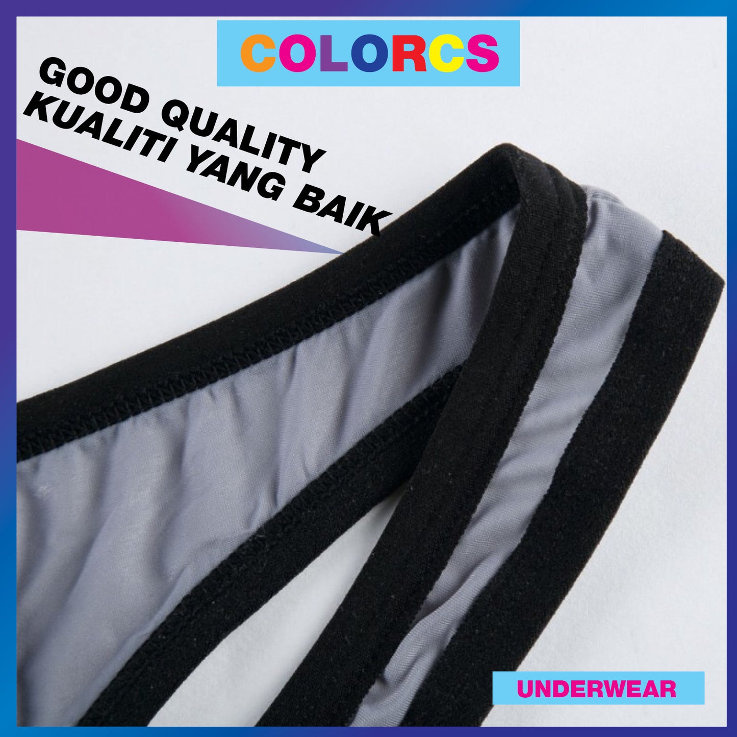 Colorcs [Ready Stocks] Elephant Head Special Design Cutting Ice Silk Comfy Material Underwear Seluar Dalam Reka Bentuk Khas Kepala Gajah, Potongan Sutera Ais yang Selesa 大象頭特別設計剪裁冰絲舒適材質內褲