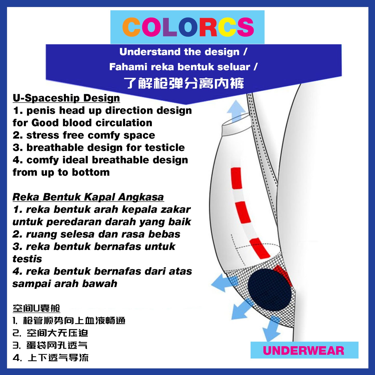 Colorcs [Ready Stock] Super Sexy Special Design G-String | Jockstrap Lelaki Rekaan Bergaya Super Seksi G-String | 超性感設計G-String内褲