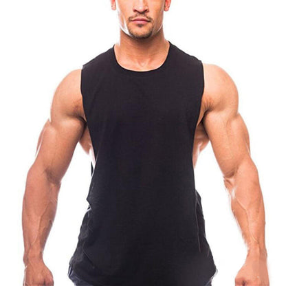 Colorcs [Size M-XXL] Wide Shoulder Wide Side Cutting Big Arm Gum Fitness Plain Singlet 基本寬肩寬側剪裁大臂健身