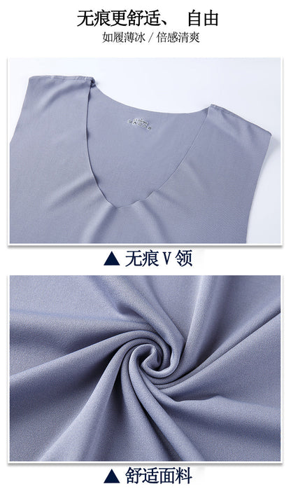 Colorcs [Ready Stock] [M-5XL] Ice Silk Stretchable Thin fast dry plain color Singlet | Cepat Kering & Nipis | 弹性薄快干吸汗背心