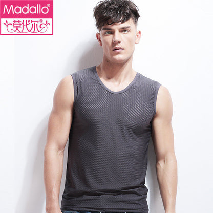 Colorcs [Ready Stock] Man Breathable Cooling Singlet Gym Plus Size 5XL Penyejuk Bernafas Pakaian Tidur 透气运动家居背心